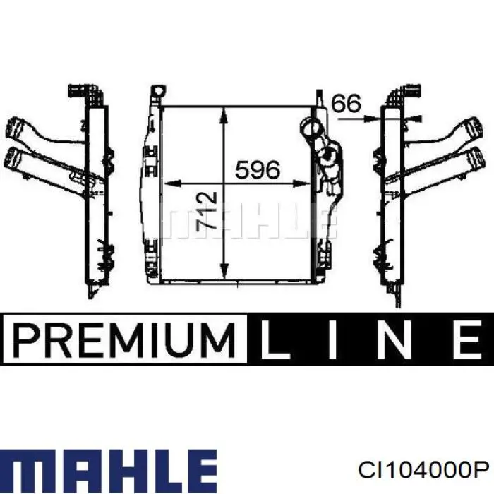 CI 104 000P Mahle Original интеркулер