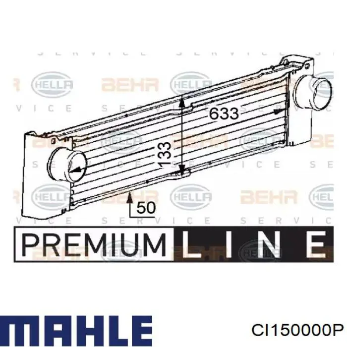 Интеркулер CI150000P Mahle Original