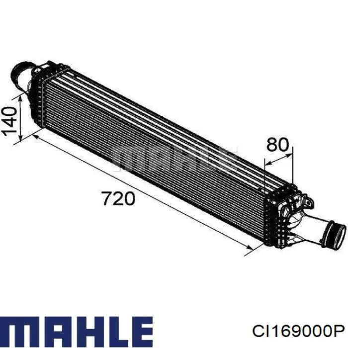 Интеркулер CI169000P Mahle Original