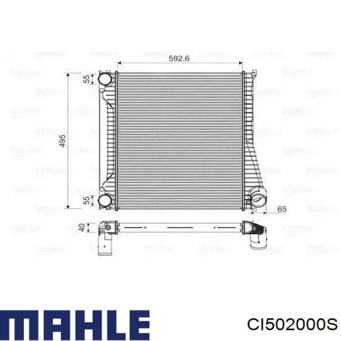 Система охлаждения наддувочного воздуха Mahle Original CI502000S цена, от 122.47 USD