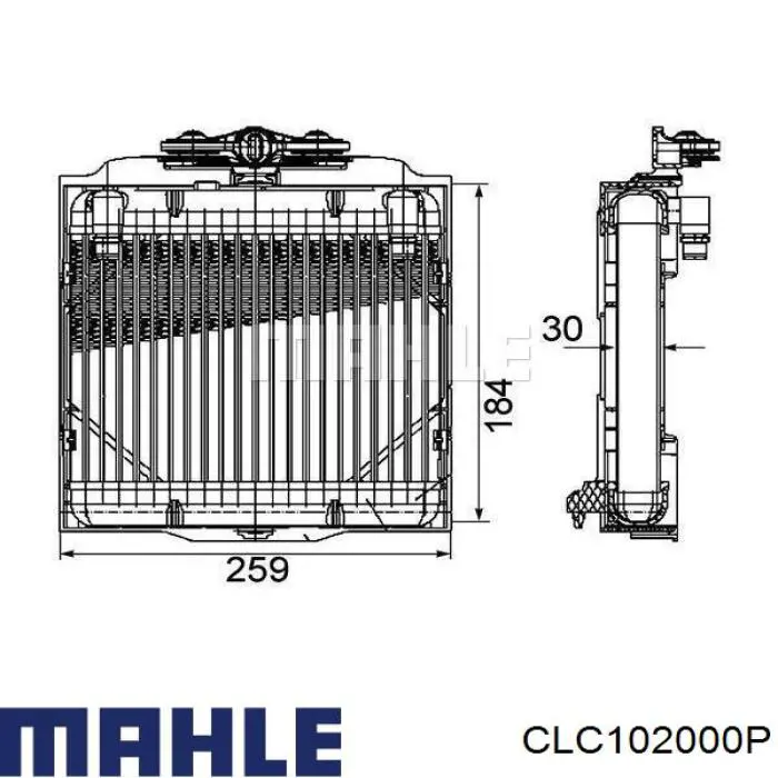 Radiador de aceite CLC102000P Mahle Original