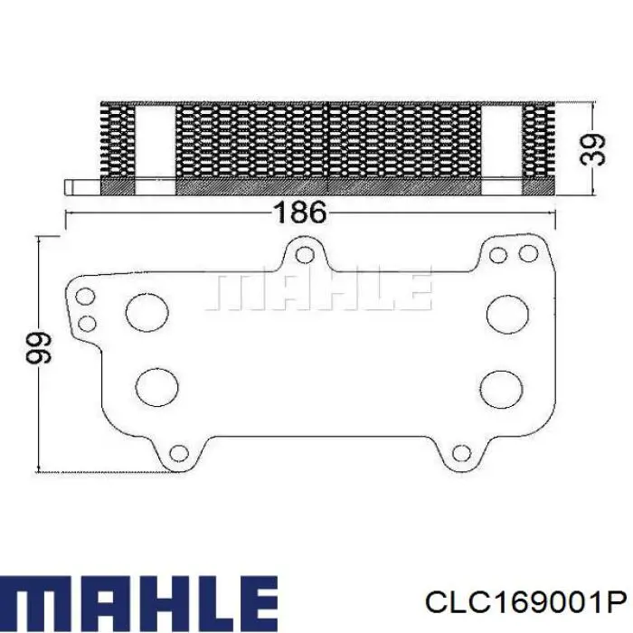 CLC169001P Mahle Original radiador de óleo