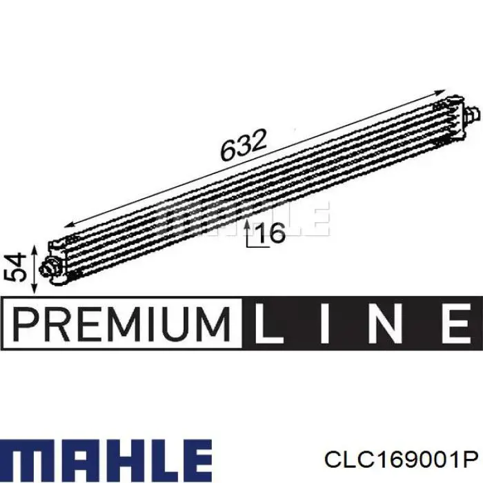 Radiador de aceite CLC169001P Mahle Original
