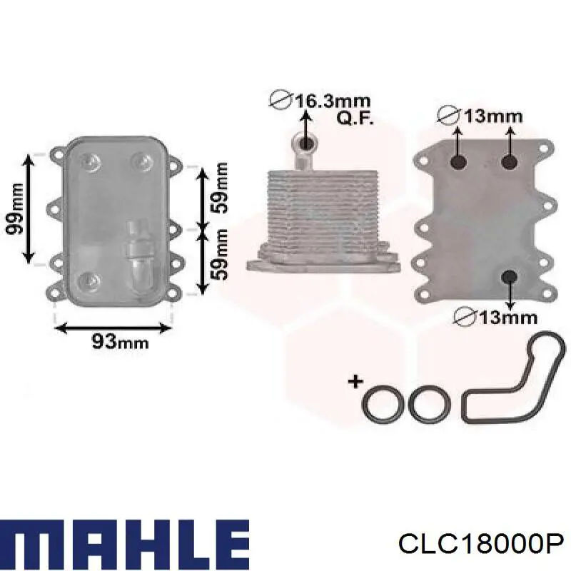 Радиатор охлаждения АКПП CLC18000P Mahle Original