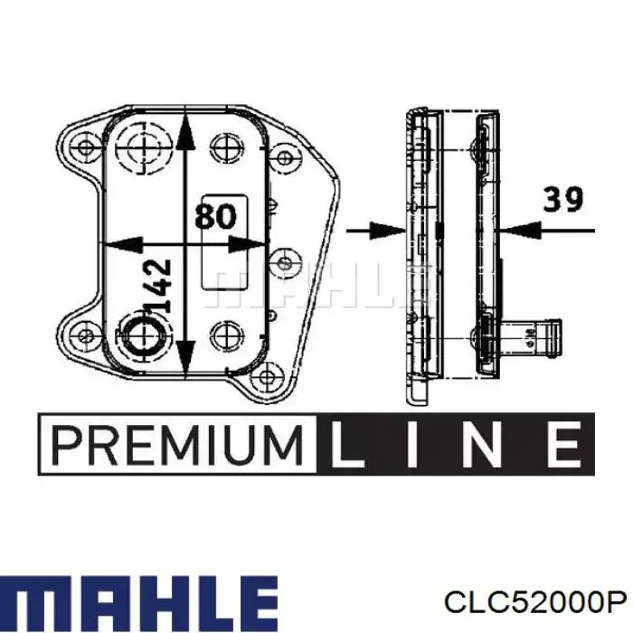 CLC52000P Mahle Original радиатор масляный