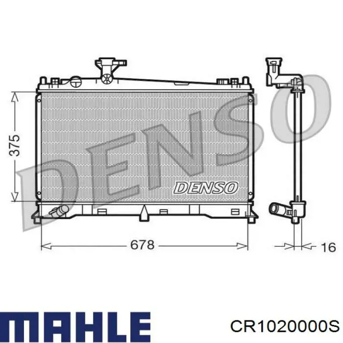 Радиатор CR1020000S Mahle Original