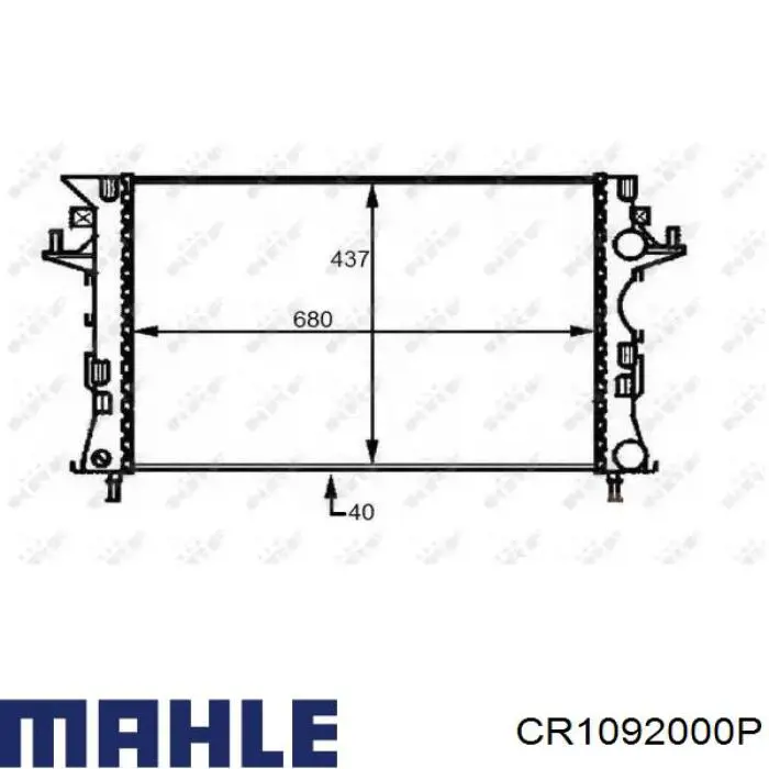 Радиатор охлаждения двигателя VALEO 701240 цена, от 170.50 USD