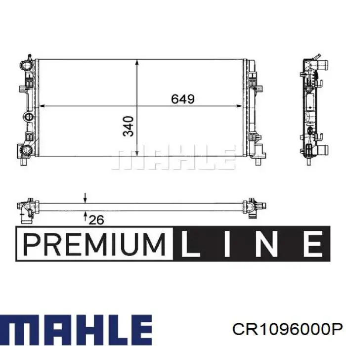 Радиатор CR1096000P Mahle Original