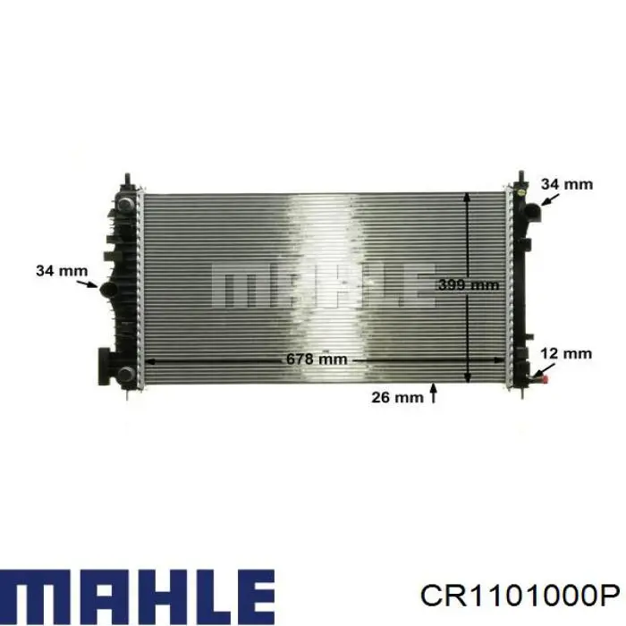 Радиатор CR1101000P Mahle Original