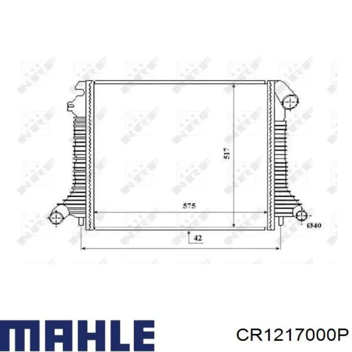 Радиатор CR1217000P Mahle Original