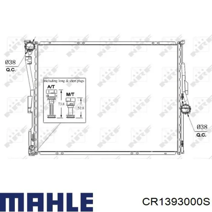 Купить CR1393000S Mahle Original Радиатор водяной