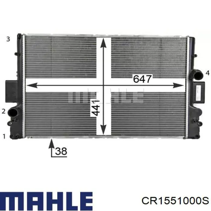 Радиатор CR1551000S Mahle Original