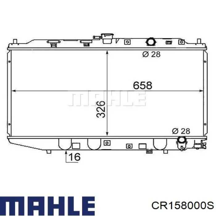 Радиатор CR158000S Mahle Original