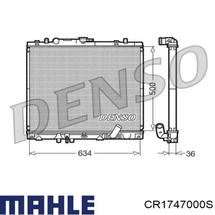 Радиатор CR1747000S Mahle Original