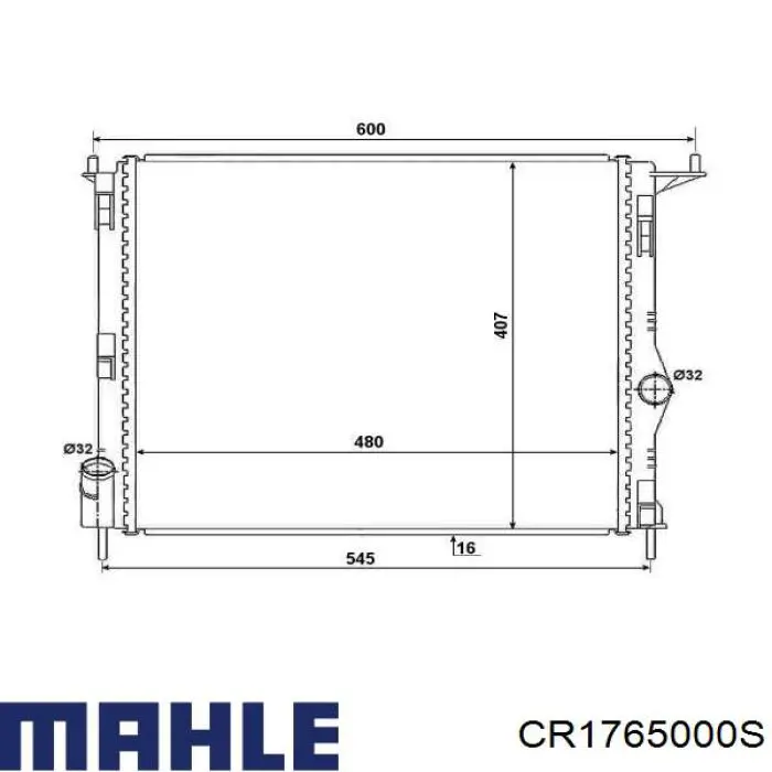 Радиатор CR1765000S Mahle Original