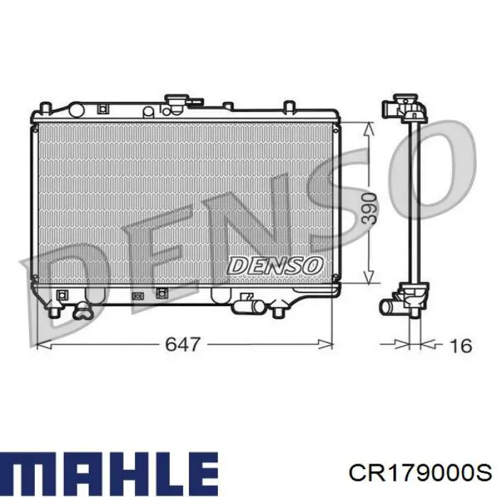 Радиатор CR179000S Mahle Original