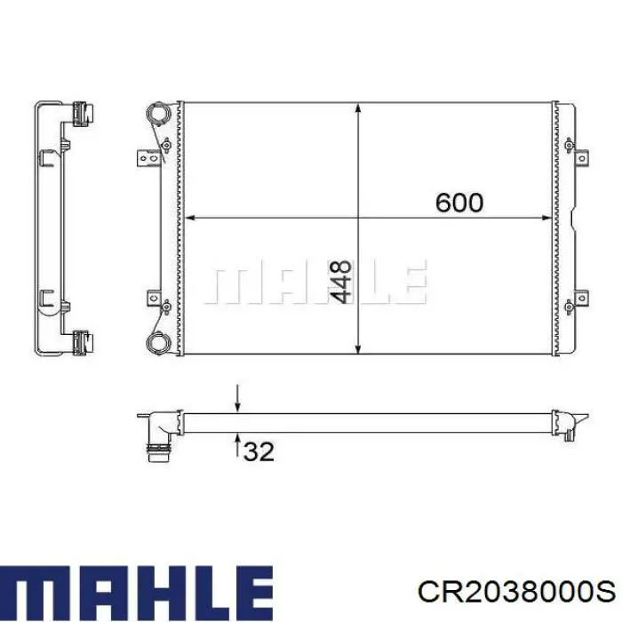 CR2038000S Mahle Original радиатор