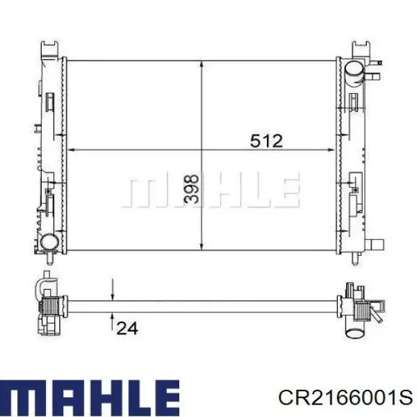 Радиатор CR2166001S Mahle Original