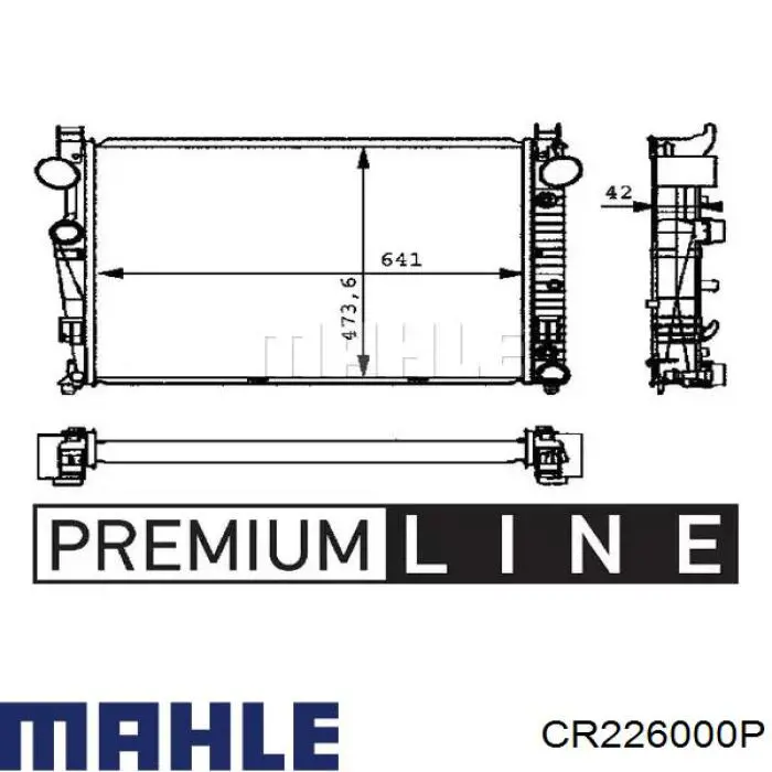 Радиатор CR226000P Mahle Original