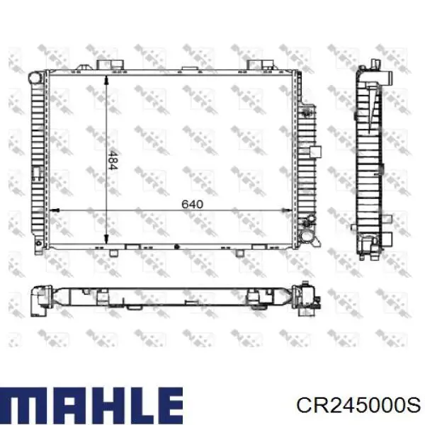 CR 245 000S Mahle Original радиатор
