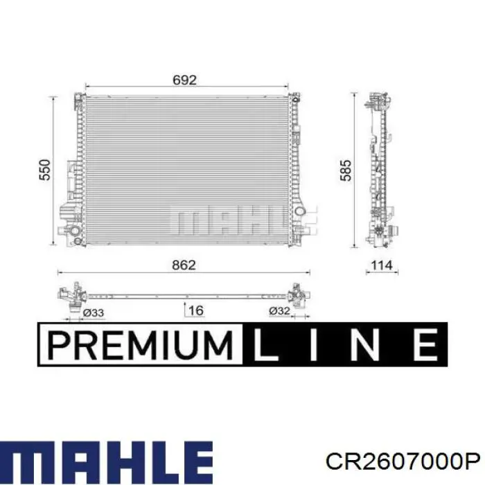  CR2607000P Mahle Original