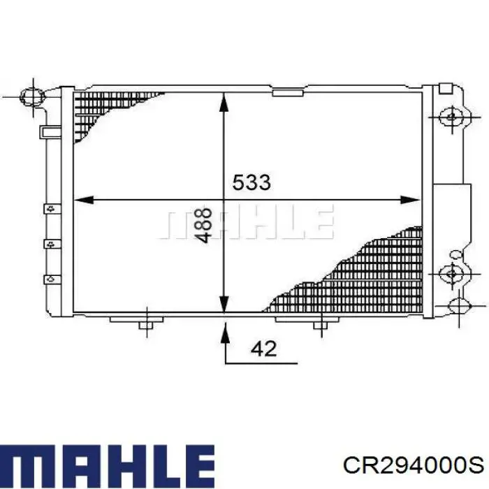 CR 294 000S Mahle Original радиатор