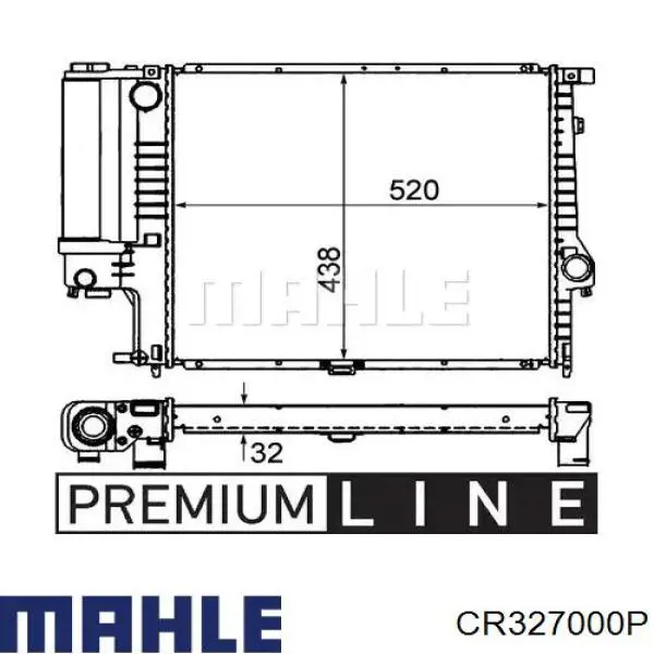 CR327000P Mahle Original радиатор