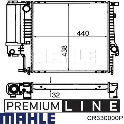 Радиатор CR330000P Mahle Original