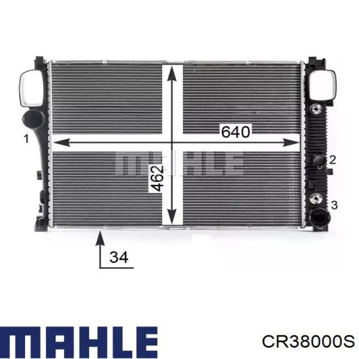 CR 38 000S Mahle Original радиатор