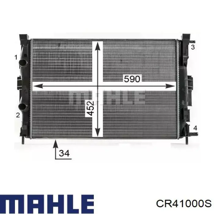 Радиатор CR41000S Mahle Original