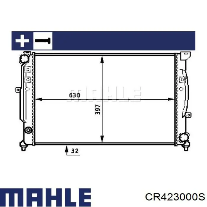 Радиатор CR423000S Mahle Original