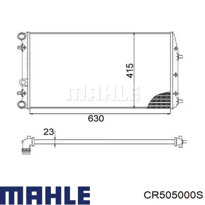 Радиатор CR505000S Mahle Original