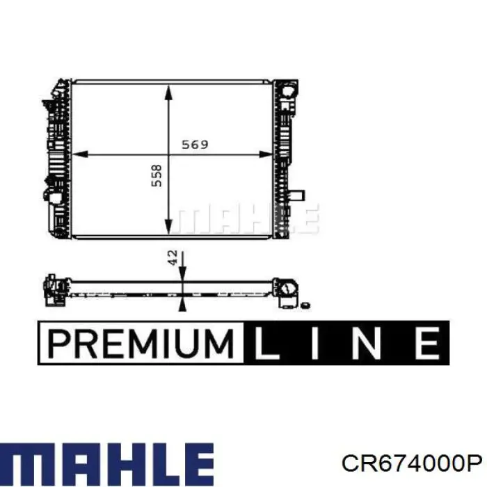 Радиатор CR674000P Mahle Original