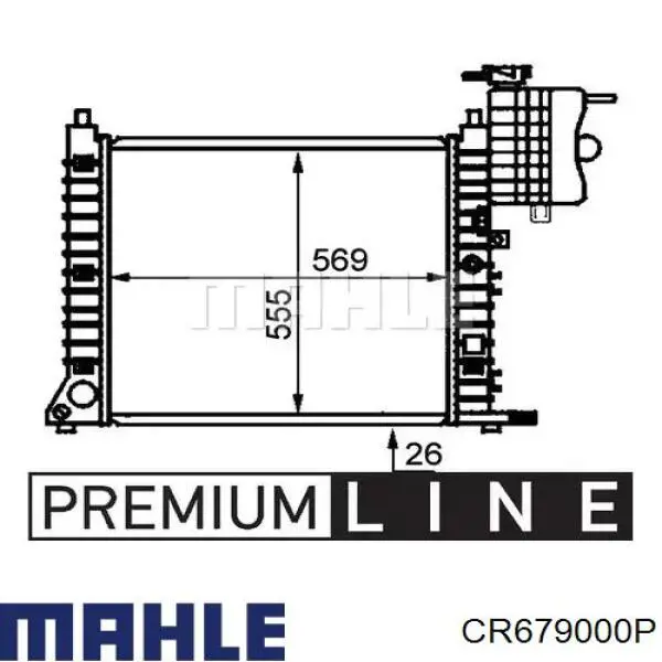 CR679000P Mahle Original radiador de esfriamento de motor