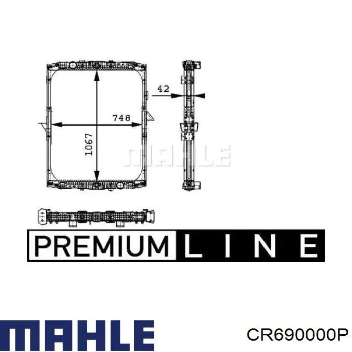 Радиатор CR690000P Mahle Original