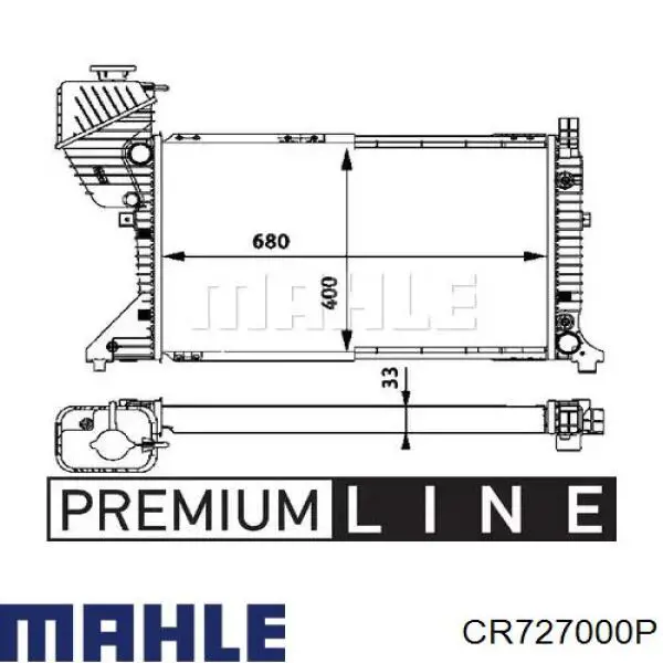 Радиатор CR727000P Mahle Original