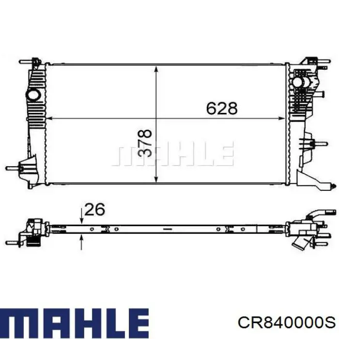 Радиатор CR840000S Mahle Original