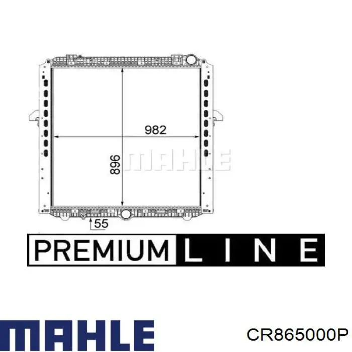 Радиатор CR865000P Mahle Original