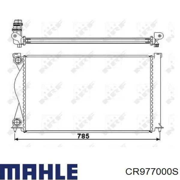 CR977000S Mahle Original радиатор