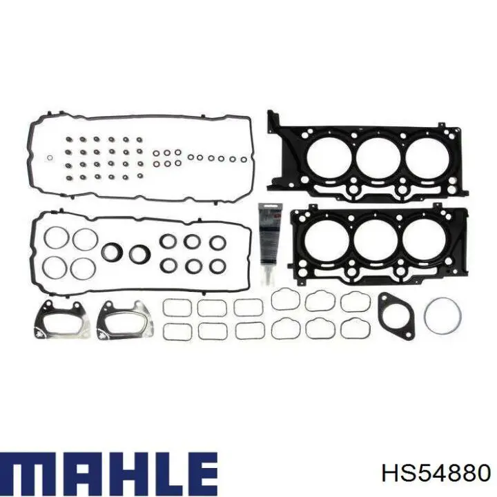 Комплект прокладок двигателя верхний Mahle Original HS54880