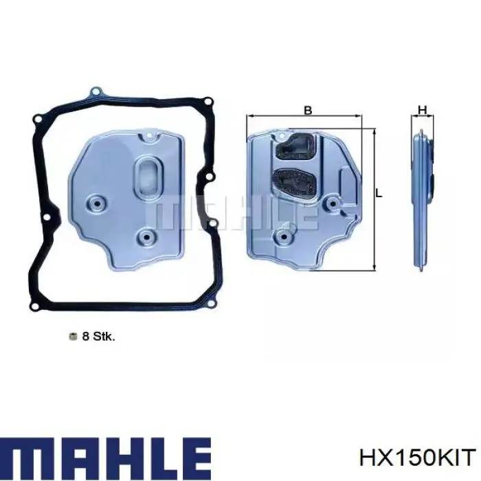 HX150KIT Mahle Original filtro da caixa automática de mudança