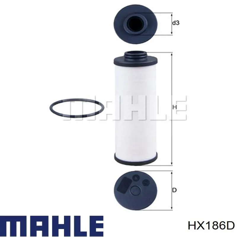 HX186D Mahle Original filtro da caixa automática de mudança