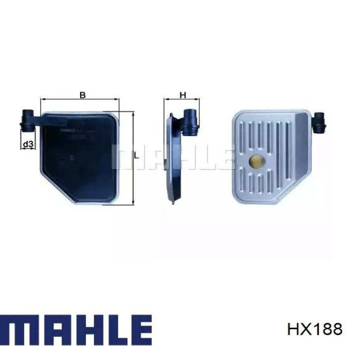 Filtro hidráulico, transmisión automática HX188 Mahle Original