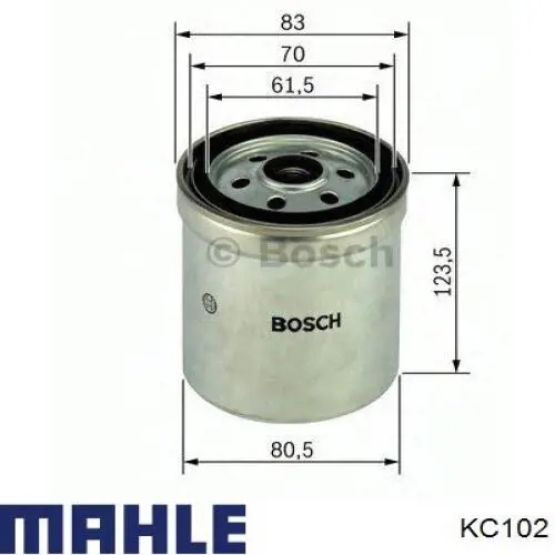 Фильтр топлива KC102 MAHLE