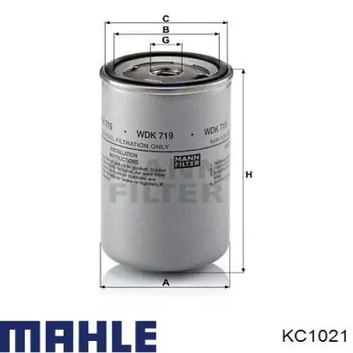 Топливный фильтр KC1021 Mahle Original