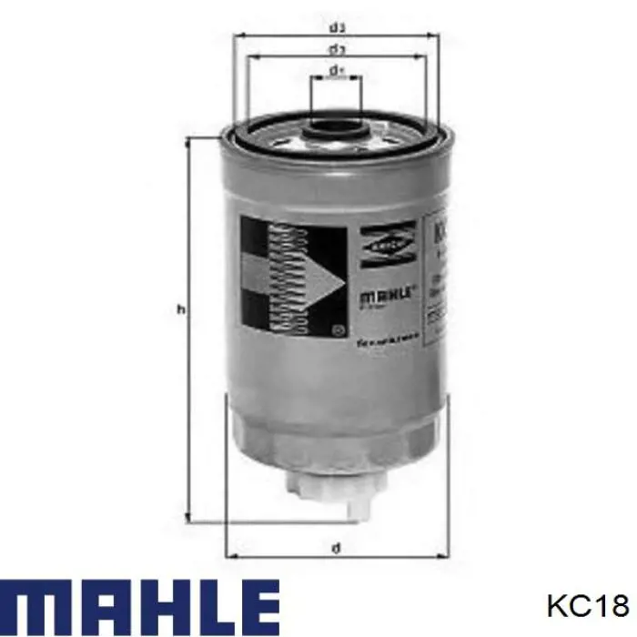 Фильтр топлива KC18 MAHLE