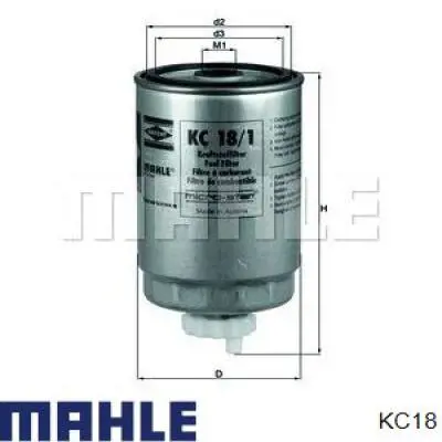 KC18 Mahle Original Фильтр топлива