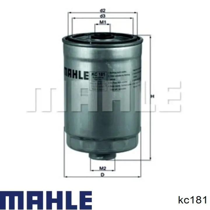 Фильтр топлива kc181 MAHLE