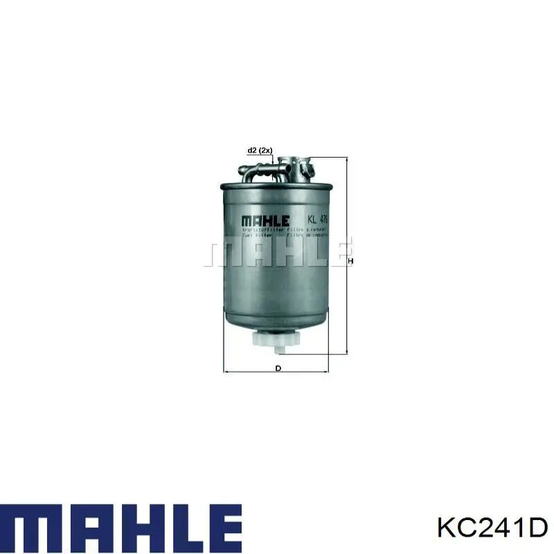 Фильтр топливный Mahle Original KC241D