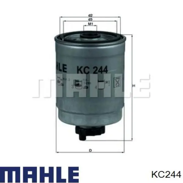 Filtro combustible KC244 Mahle Original
